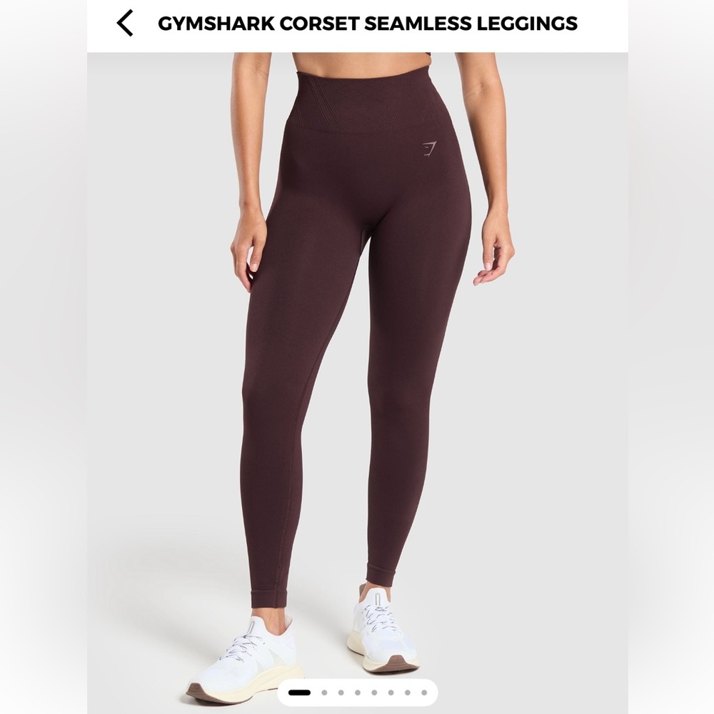 Gymshark corset linear seamless leggings L/XL heritage brown